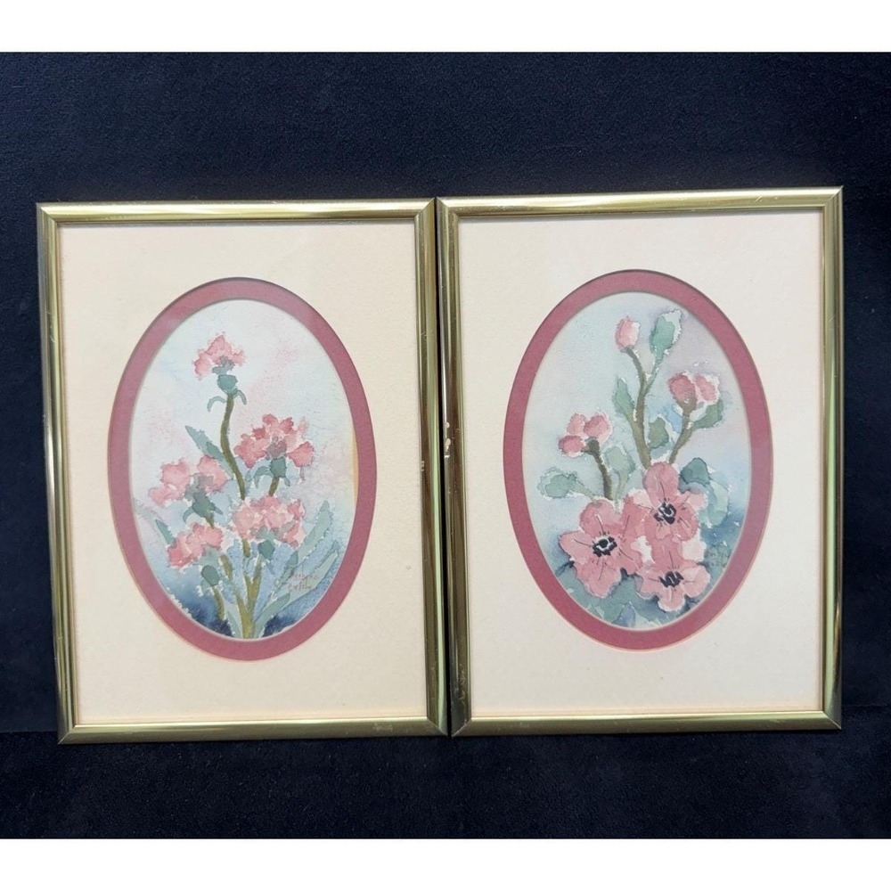 Barbara Gentile Original Floral Watercolor Art Michigan Artist Cottage Core (2)